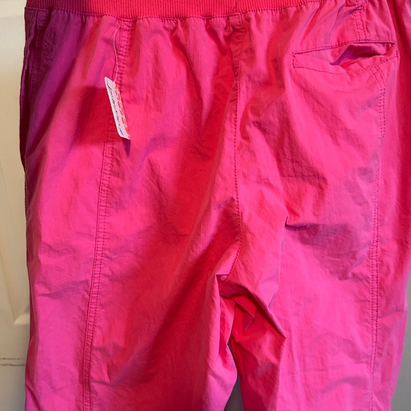 Free people Movement Memorize me workout khaki Bright Pink Cargo Pants wind - Picture 4 of 7
